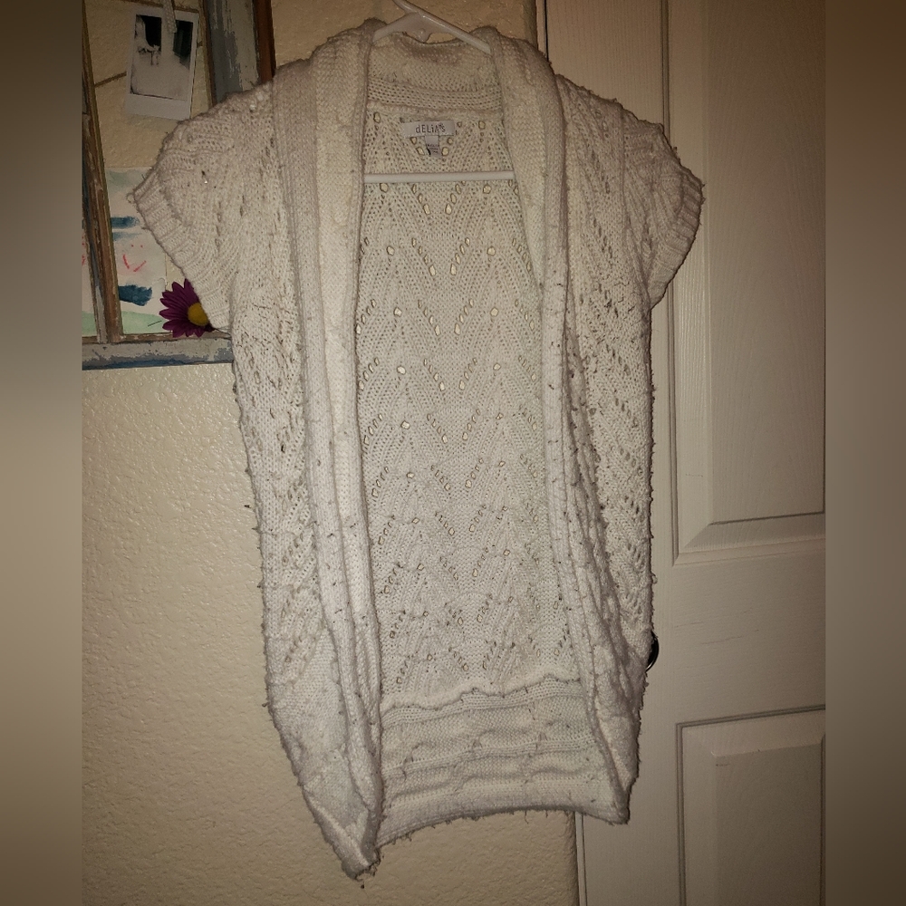 Delia's knitted open cardigan size XS